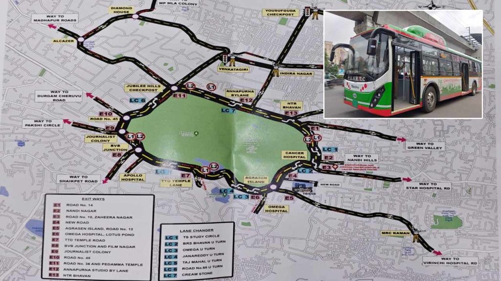 Jubilee Hills One Way Rules Tgsrtc Bus Route Changes