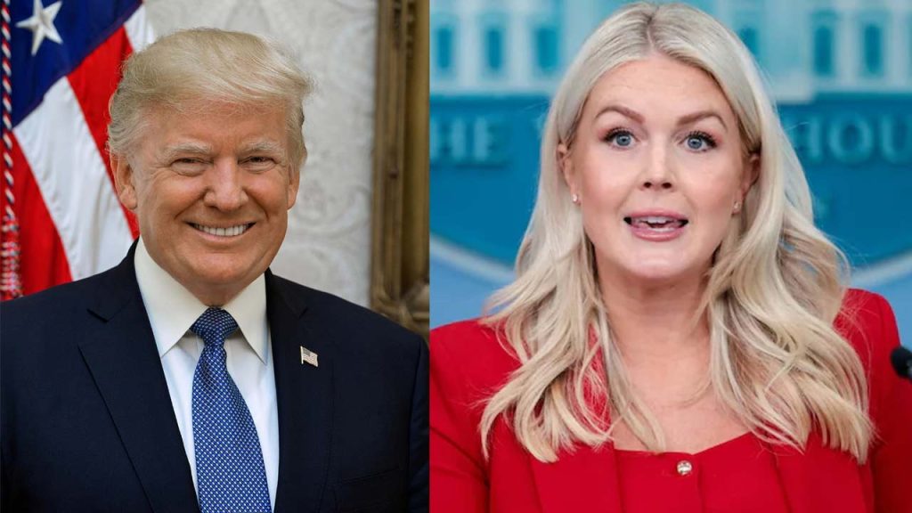 Trump Caroline Leavitt Resignation Alexis Mcadams Press Secretary