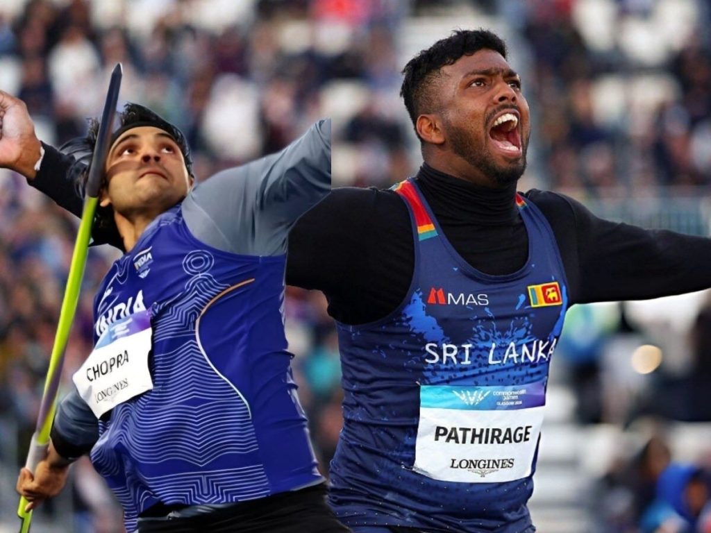 Rumesh Pathirage Wins Javelin Gold Cwg 2026 Neeraj Chopra Silver