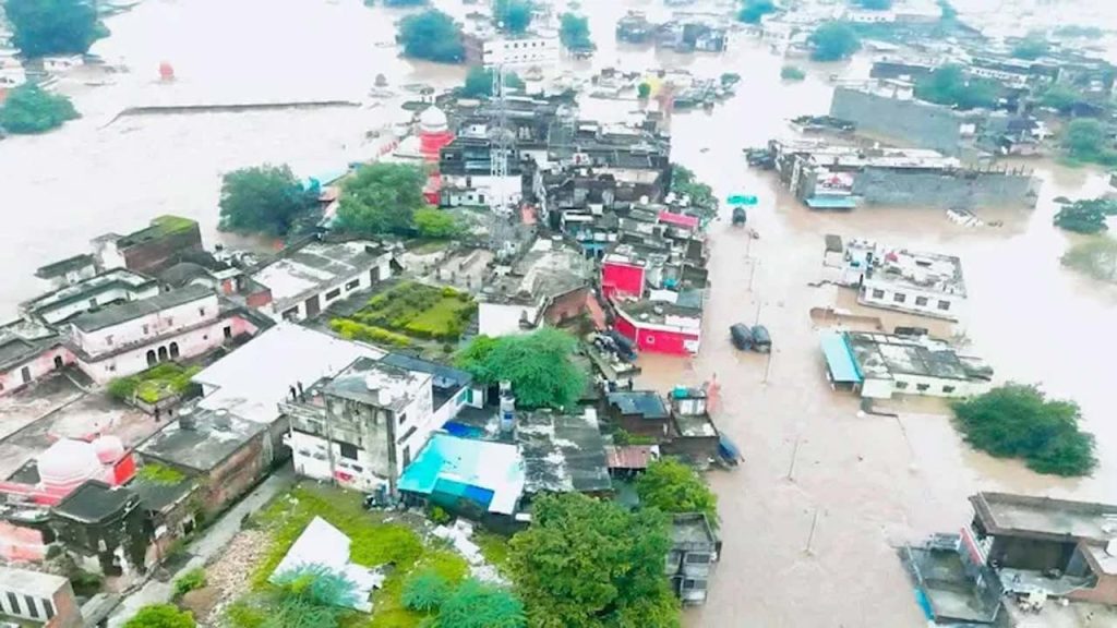 Up Floods Chitrakoot Mandakini River Flood Madhya Pradesh Connectivity Cut Off
