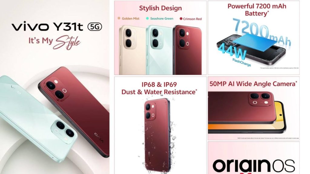 Vivo Y31t 5g Launched In India With 7200mah Battery Ip69 120hz Display
