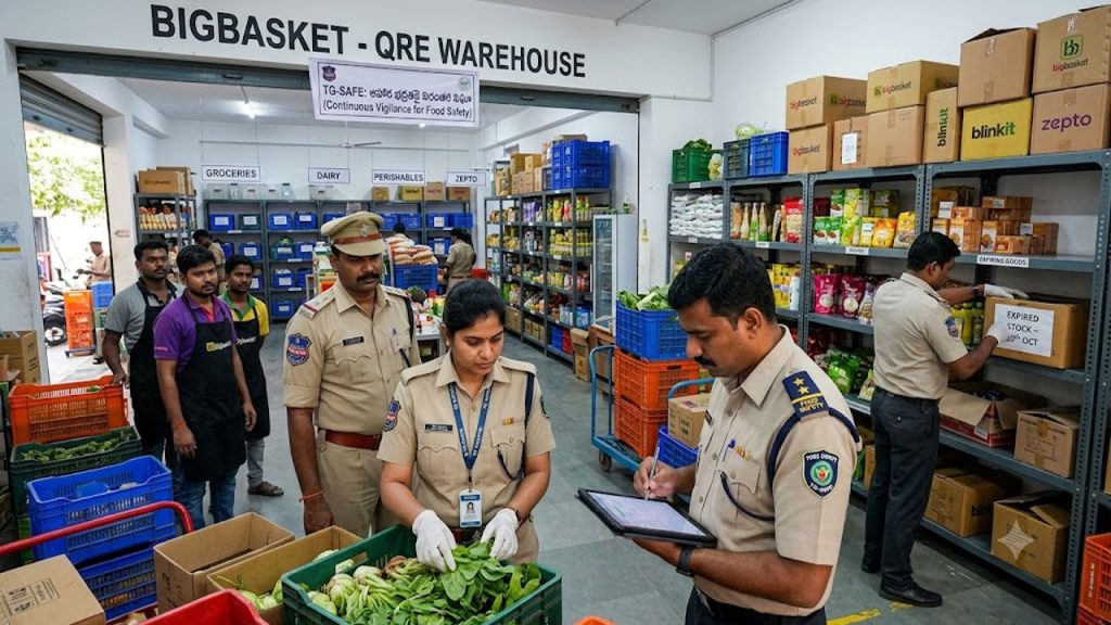 Tg Safe Hyderabad Dark Stores Food Safety Inspections Bigbasket Blinkit Zepto