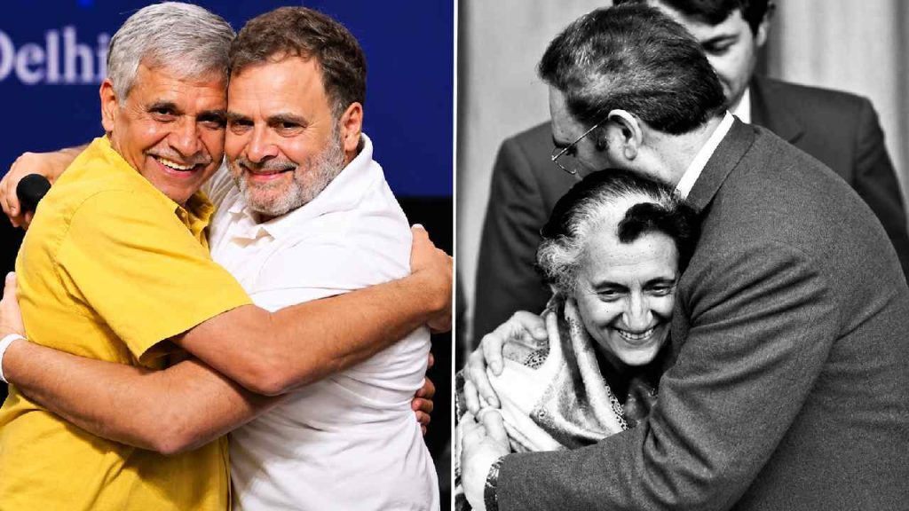 Nishikant Dubey Shares Indira Gandhi Castro Pics To Counter Rahul Gandhis Hug Remark
