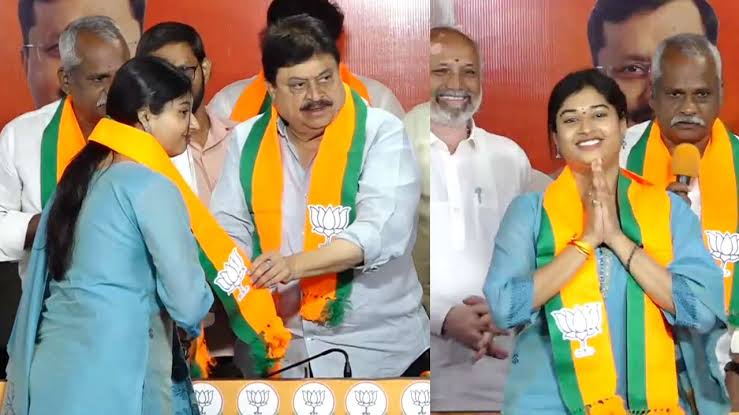 Tollywood Choreographer Shrasti Verma Joins Bjp Telangana Instagram Post