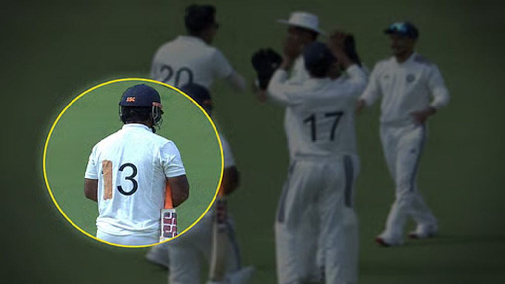 Vaibhav Sooryavanshi Duleep Trophy Debut Jersey Number Tape
