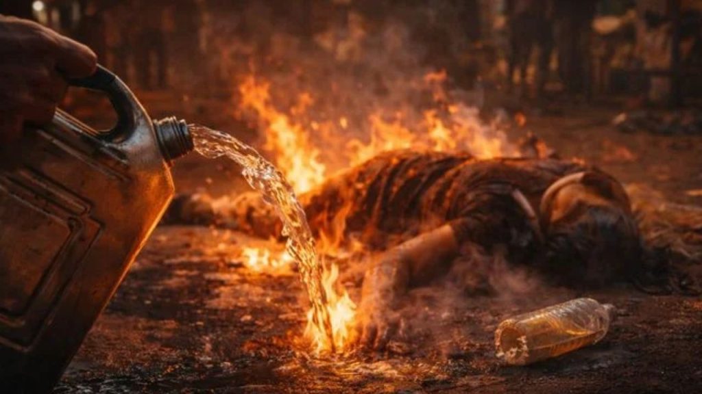 Adoni Shocker Woman Attacked With Petrol Set On Fire At Bus Stand