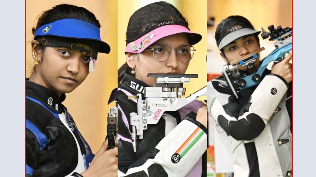 India Wins Silver In Womens 10m Air Rifle Team Event At Asian Games 2026