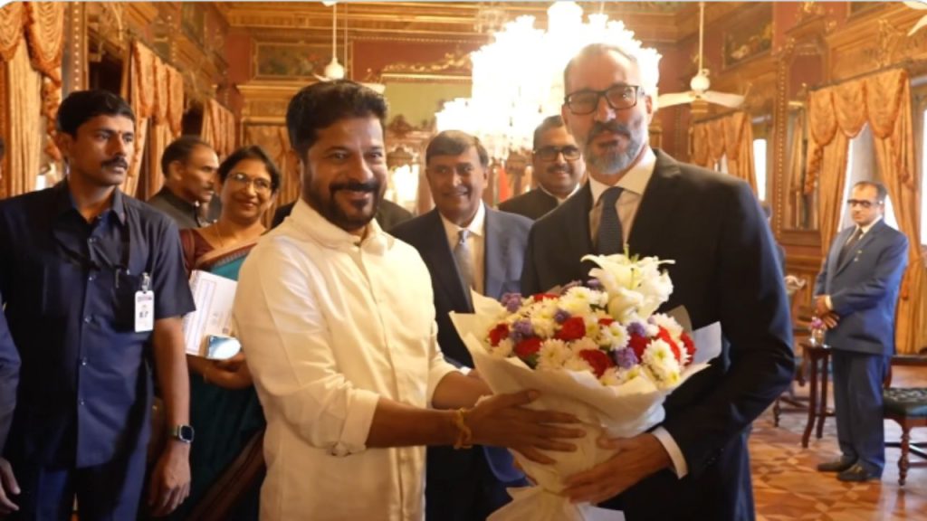 Revanth Reddy Meets Prince Rahim Aga Khan Telangana Heritage Musi And Future City