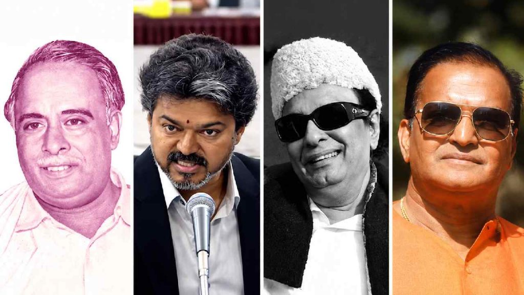 Vijay Political Rise Tvk Chief Compares 2026 Victory With Anna Mgr And Ntr