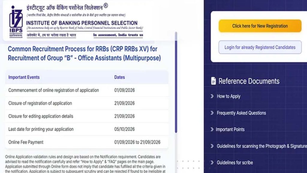 Ibps Rrb Recruitment 2026 Apply For 13441 Posts Before September 21