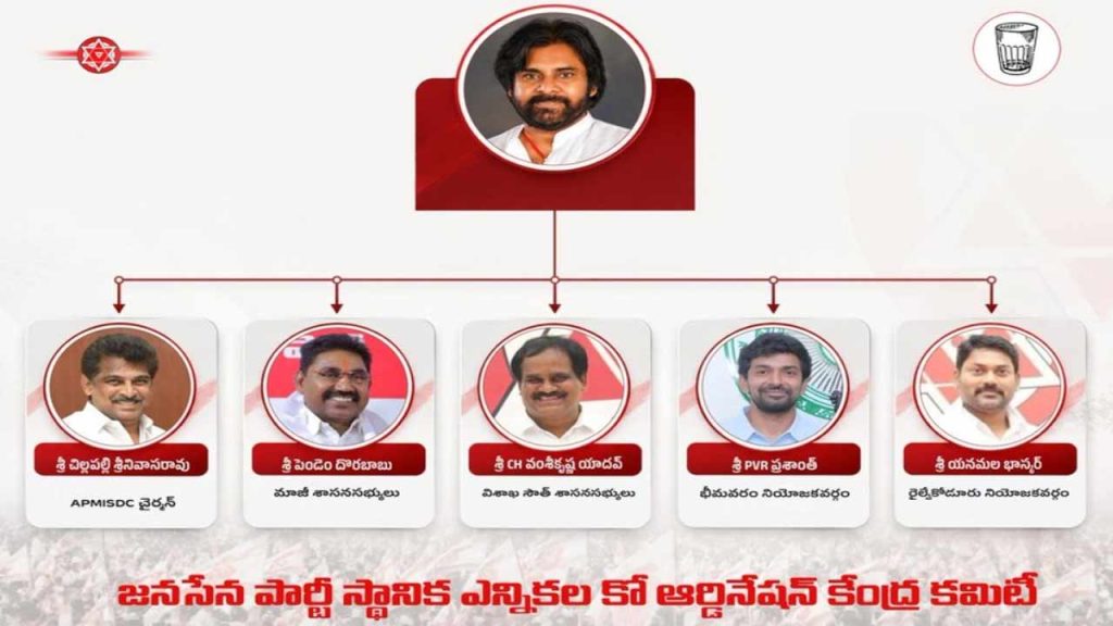 Janasena Forms Five Member Committee For Ap Local Body Elections