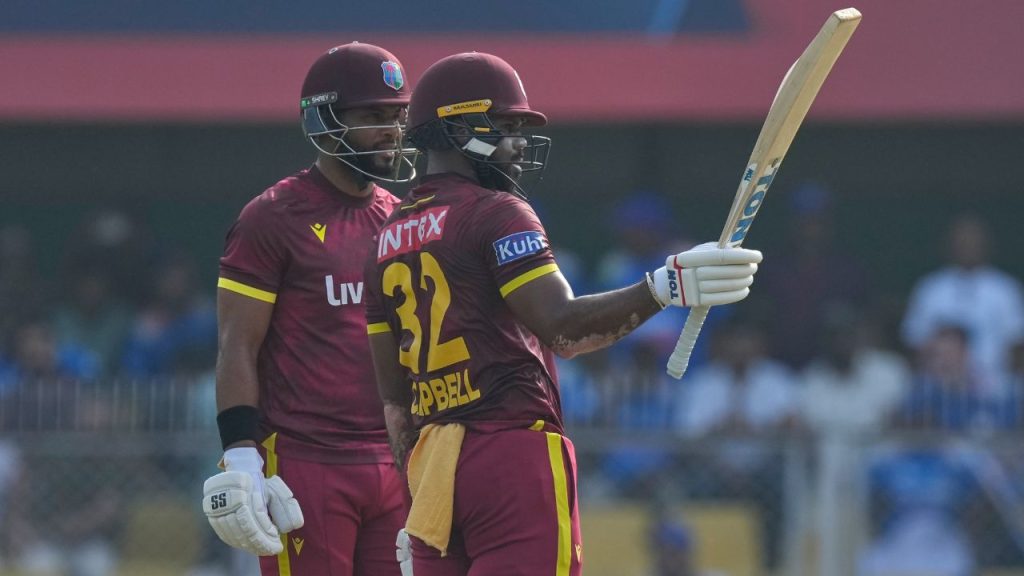 John Campbell Hits Fastest Odi 100 For West Indies Vs India