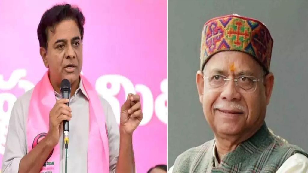 Ktr Alleges Emergency Like Situation In Telangana Meets Governor Over Brs Complaints