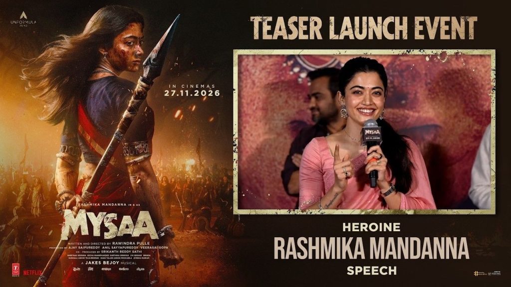 Mysaa Shooting Rashmika Mandanna Underwater Stunt