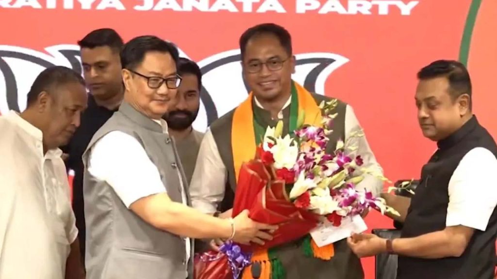 Meghalaya Politics 8 Udp Mlas Join Bjp Party Strength Rises To 10