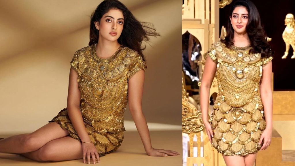 Amitabh Bachchans Granddaughter Navya Nanda Rewears Mothers 11 Year Old Dress