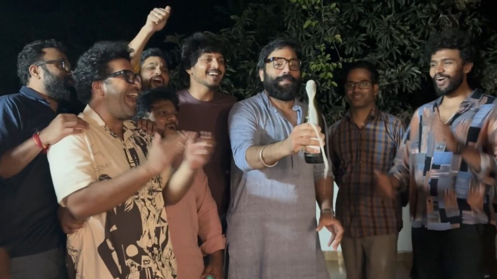 Romanchakam Success Party Sandeep Reddy Vanga Champagne Viral Video