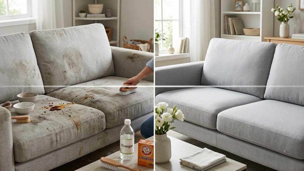 Sofa Cleaning Tips Homemade Cleaner For Stubborn Stains