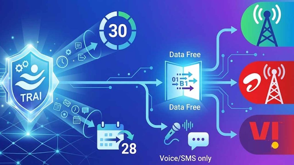 Trai New Recharge Rules Data Free Voice Sms Plans For Jio Airtel Vi