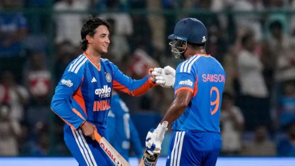 Ind Vs Wi 3rd T20i India Post 223 Abhishek Sharma