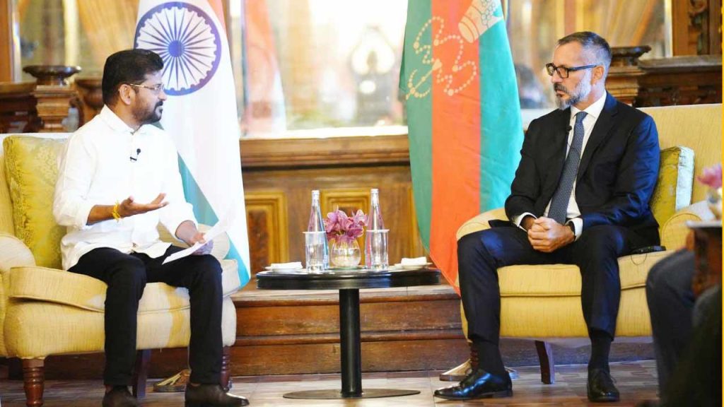 Revanth Reddy Prince Rahim Aga Khan Meeting Telangana Global Summit