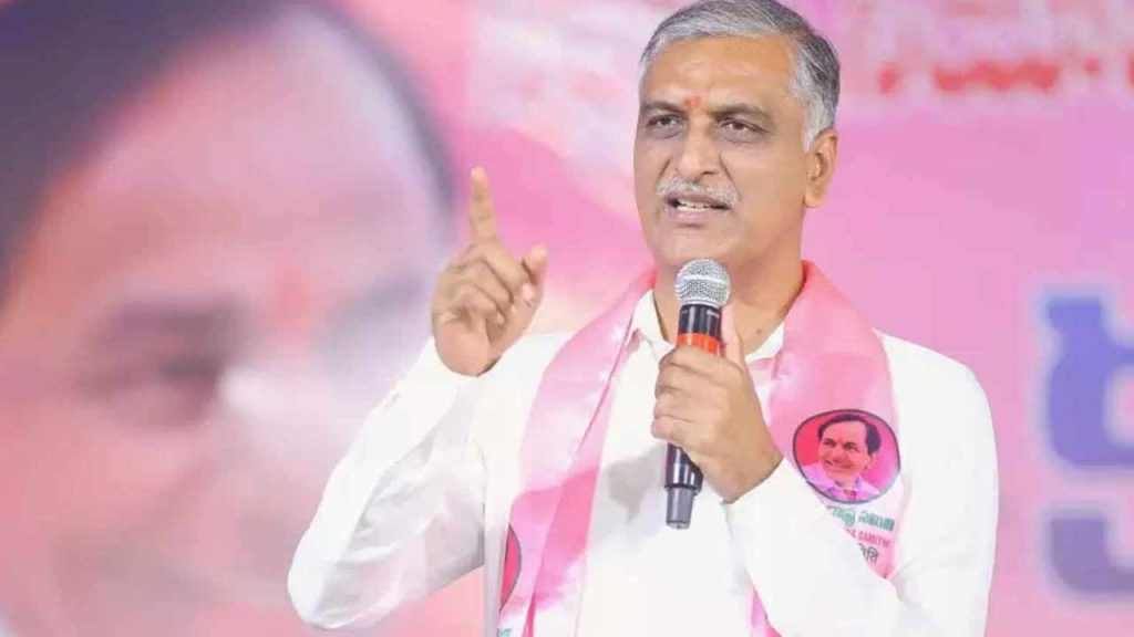 Harish Rao Congress Drought Allegations Telangana Irrigation Crisis