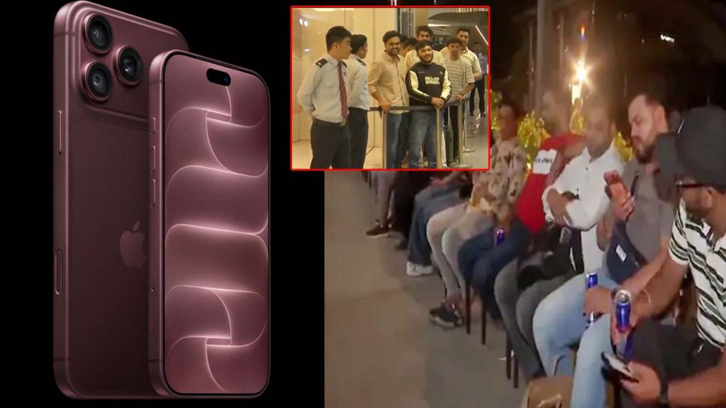 Iphone 18 Pro Sale Long Queue Outside Delhi Apple Store Overnight