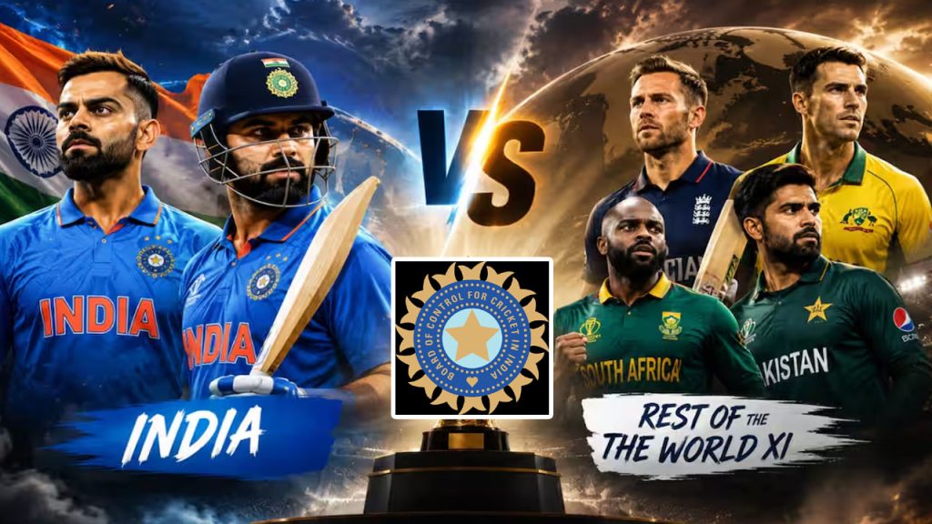 Bcci Centenary 2028 India Vs Rest Of The World Xi Match