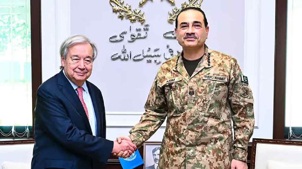 Asim Munir Meets Antonio Guterres In Pakistan Kashmir Indus Waters Treaty And Regional Security Discussed