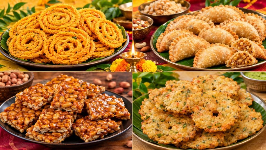 Dussehra Special Recipes Crispy Janthikalu Kajjikayalu Peanut Chikki And Rice Flour Chekkalu