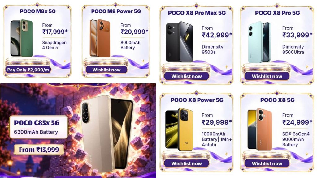 Poco Big Billion Days Sale 2026 Smartphones Starting At Rs 11999 X8 Series Discounts