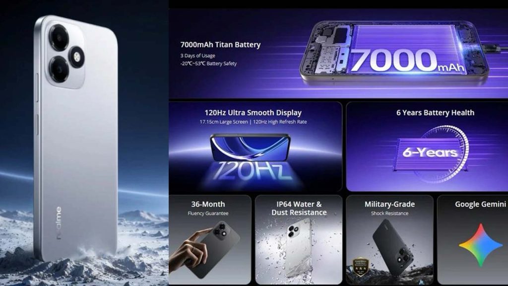 Realme P4s Lite 4g Launched At Rs16499 With 7000mah Battery And 120hz Display
