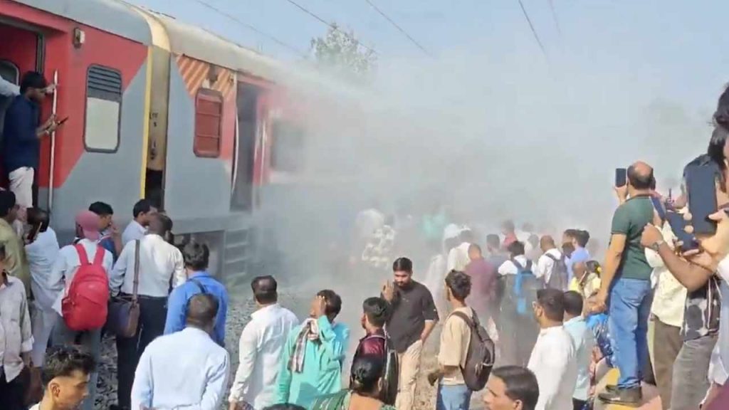 Bibinagar Train Fire Sirpur Kagaznagar Express Brake Liner