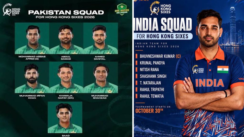 Hong Kong Sixes 2026 India Vs Pakistan Match Schedule Pakistan Squad