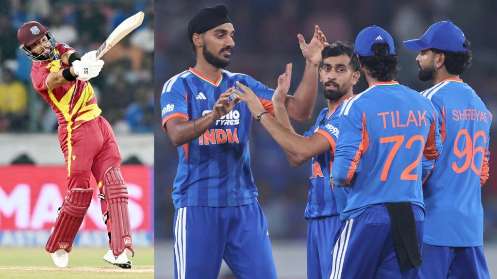 India Vs West Indies 4th T20 Shai Hope Smashes 102 As Windies Post Huge Total