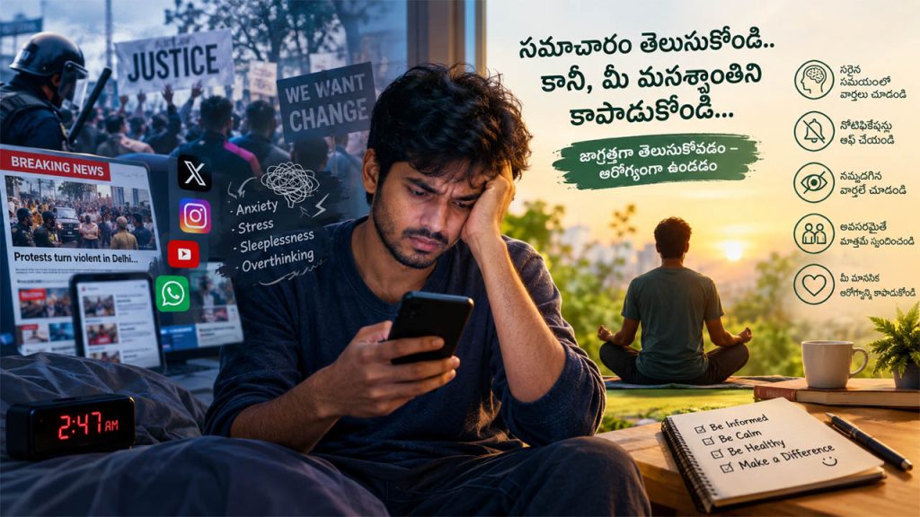 Political News Social Media Mental Health Stress Management