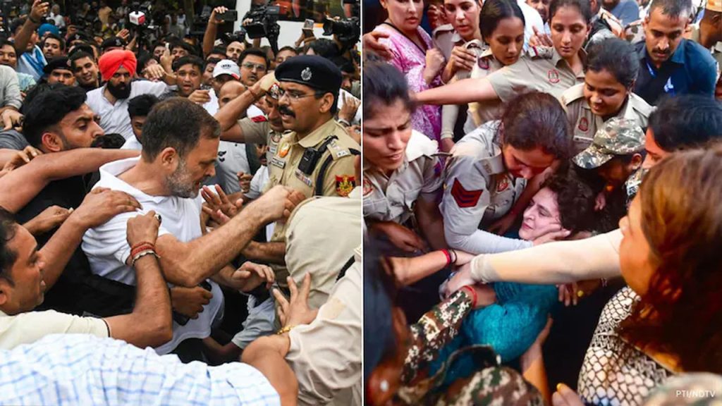 Rahul Gandhi Priyanka Gandhi Delhi Police Fir Congress Protest