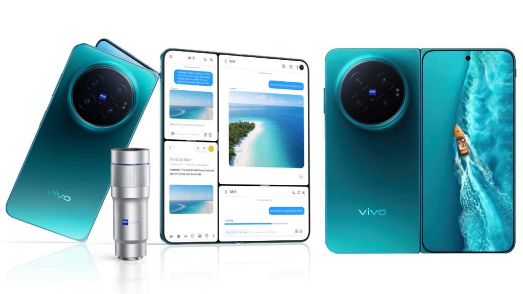 Vivo X Fold6 200mp Zeiss Camera 6900mah Battery 5000 Nits Display And Dimensity 9500